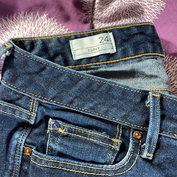 Gap 1969 curvy bootcut dark wash jeans sz 24r - Picture 2 of 10